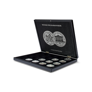 Volterra Uno - Münzkassette für 20 Silbermünzen „Wiener Philharmoniker“ in Kapseln