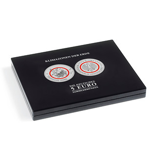 Münzkassette für 30 dt. 5-Euro-Sammlermünzen in Kapseln, schwarz